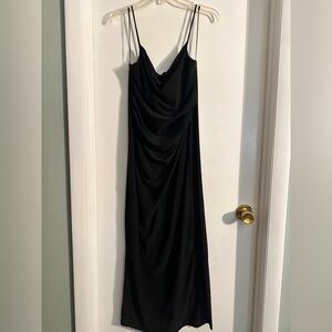 zara contrasting ribbed dress Zara Contrast Rib Halter Dress